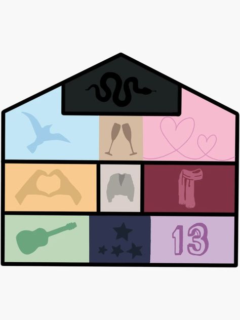 "Lover House" Sticker for Sale by JustCallMeAng | Redbubble Lover House Painting Taylor Swift, Taylor Swift Album House, Eras House Taylor Swift, Lovers House Taylor Swift, Taylor Swift Eras House, Lover House Painting, Diy Lover House, Lover House Wallpaper, Taylor Swift Lover House Diy