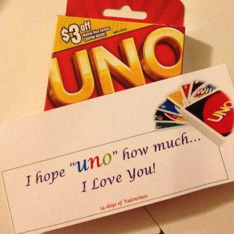 Uno Valentines Card, Uno Valentines, Uno Gift Ideas, Uno Party, School Valentines, Uno Cards, Valentine Quotes, Paper Liner, Homemade Valentines