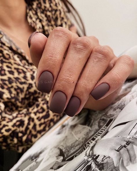 Nails For Autumn, Beige Nails, Matte Nails Design, Simple Gel Nails, Fall Acrylic Nails, Nails For Women, Nails Only, Nails Desing, Brown Nails