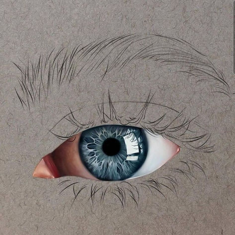 Creative Art Sketches, Sketches Ideas Creative, Colored Pencil Art Projects, Realistic Eye Drawing, Sketches Ideas, Eyeball Art, Sketches Art, Eyes Artwork, Abstract Face Art