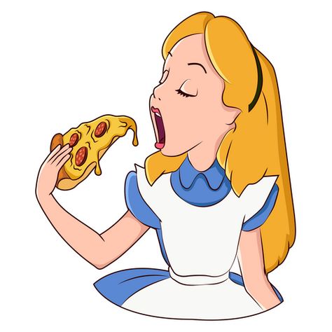 Cartoons Eating, Alice In Wonderland Cartoon, Pizza Cartoon, Pizza Drawing, Monsters Inc Boo, Pizza Art, Garfield Cat, Nurse Art, Drawing Cartoon Faces