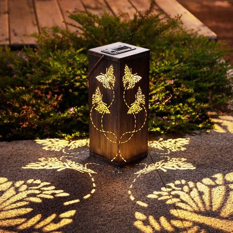 Amazon.com: 2 Pack Solar Lantern Lights Outdoor Butterfly Garden Decor with Ground Stake, Metal Butterfly Solar Lights Waterproof Outside Decorations for Lawn Patio Pathway Landscape Courtyard : Tools & Home Improvement Butterfly Garden Decor, Solar Lantern Lights, Plants That Attract Butterflies, Solar Lanterns Outdoor, Butterfly World, Solar Hanging Lanterns, Pretty Home Decor, Hanging Solar Lights, Outdoor Lantern Lighting