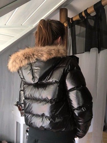 Black Puffer Jacket With Fur Hood, Black Double-lined Hood Puffer Jacket For Streetwear, Moncler Jacket Women, Black Down Puffer Jacket With Double-lined Hood, Luxury Double-lined Hood Puffer Jacket For Women, Fur Hood Jacket, Down Puffer Coat, Moncler Jacket, Luxury Nylon Puffer Jacket With Double-lined Hood