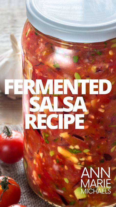 Fermenting Salsa, Fermented Salsa Recipe, Mason Jar Fermentation Recipes, Fermented Celery, Fermented Condiments, Ferment Recipes, Fermented Pickles Recipe, Fermented Eggs, Fermented Food Recipes