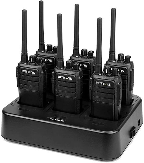 Amazon.com: Case of 6,Retevis RT21 Walkie Talkies for Adults,Two Way Radios Long Range Rechargeable, Hands Free 2 Way Radios with Six-Way Multi Gang Charger for Business Commercial Work: Car Electronics Nerf Toys, Walkie Talkies, Two-way Radios, Two Way Radio, Business Communication, Car Electronics, Effective Communication, 6 Packs, 2 Way