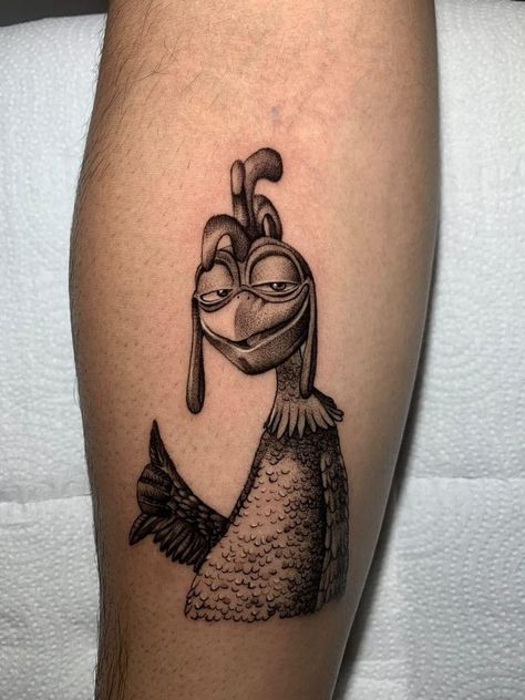 João frango tatuagem 
Tá dando onda tatuagem 
Tá dando onda tattoo Tattoo Designs Colorful, Chicken Joe Tattoo, Cartoon Art Tattoo, Tattoo Cartoon, Realistic Tattoo, Cartoon Tattoo, Girly Hand Tattoos, Owl Feather Tattoos, Crocodile Tattoo