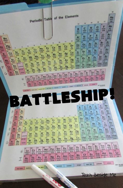 Periodic Table Battleship Game Chemistry Activities, Battleship Game, Science Games, Teaching Chemistry, 8th Grade Science, 6th Grade Science, 5th Grade Science, Science Chemistry, High School Science