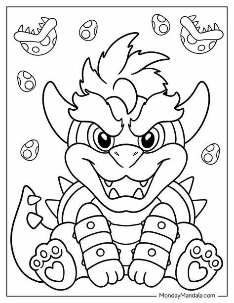 22 Nintendo Coloring Pages (Free PDF Printables) Bowser Coloring Pages, Coloring Drawing, Mario Coloring Pages, Kids Coloring Pages, Animals Coloring, Coloring Pages For Boys, Easy Coloring Pages, Cartoon Coloring Pages, Disney Coloring Pages