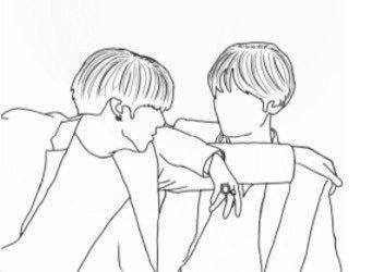 @Line art taekook Line art @jungkook and taehyung Line art @jk and v Outline art jungkook @and taehyung Outline art jk and v @Outline art taekook Taekook Sketch Easy, Taekook Line Art, Taehyung Outline, Taehyung Line Art, Art Jungkook, Jungkook And Taehyung, Kpop Quotes, Simple Face, Amazing Nature Photography