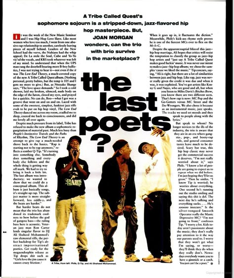 90s Hip Hop Magazine, A Tribe Called Quest Aesthetic, A Tribe Called Quest Wallpaper, A Tribe Called Quest Poster, Tribe Called Quest Tattoo, Hiphop Magazine, Hip Hop Magazine, 90s Magazine, Magazine Design Cover