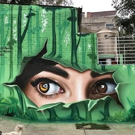 Murals Street Art Creative, 3d Mural Art Ideas, Wall Painting Mural, 3d Art Painting, رسم كاريكاتير, Painting Mural, French Street, Urban Street Art, Amazing Street Art