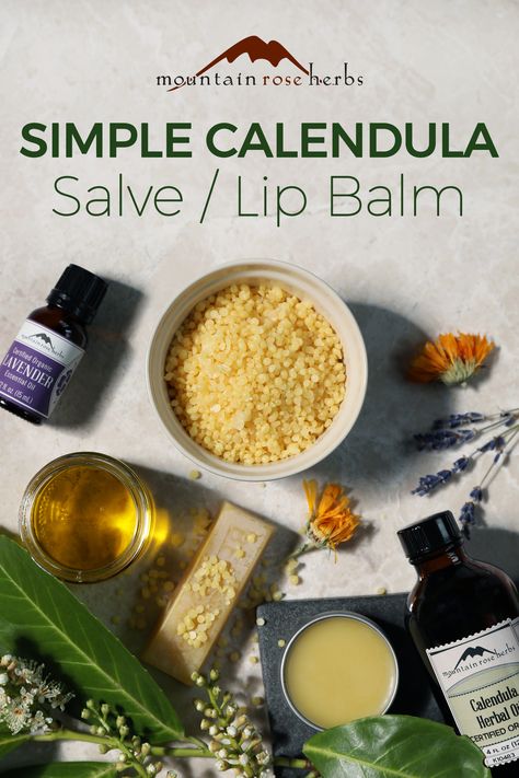 Whip up a super easy calendula salve with lavender oil to restore your working hands, rub on your tired muscles, and protect your lips from the elements. Natural Electrolyte Drink, Electrolyte Drink Recipe, Lip Balm Recipe, Rosebud Salve, Calendula Salve, Eo Blends, Herbal Skincare, Lip Salve, Natural Electrolytes