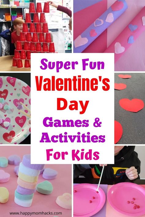 Minute To Win It Valentines Day Games, Valentines Minute To Win It Games, Valentine Class Party Games, Valentine Minute To Win It, Valentines Kids Games, Elementary Valentines, Vday Party, School Party Games, Classroom Valentines Party