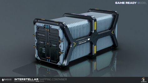 Container Concept, Scifi Building, Military Box, Future Technology Concept, Sci Fi Props, Mechanical Art, Small World Play, Marvelous Designer, Plastic Design