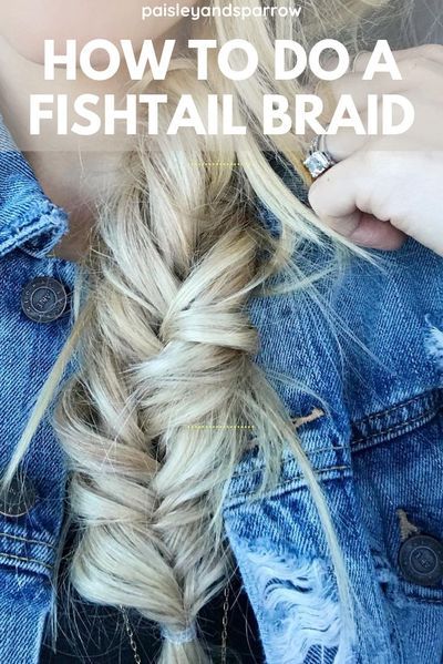 Here is your DIY step by step tutorial for how to do a fishtail braid! This is a great hairstyle to dress up any outfit. This includes a video tutorial to help you master this simple hairstyle. Fishtail Braid Step By Step, Braid For Beginners, Braid Step By Step, How To Fishtail, Dutch Fishtail Braid, Braids Step By Step, Fishtail Braid Hairstyles, Modern Haircuts, Quince Hairstyles