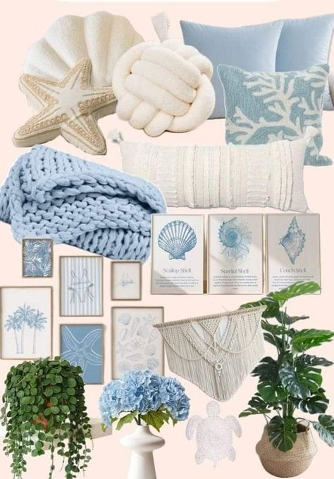 Costal Room Idea, Costal Bedroom, Surf Room Decor, Coastal Room Decor, Ocean Room Decor, Beachy Room Decor, Room Wishlist, Beach Room Decor, Coastal Room