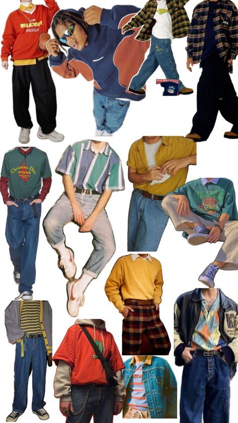 Retro Male Outfits Aesthetic, 90s Party Men Outfit, 90s Mens Clothes, 90s California Fashion, 90s Anime Outfits Men, 1960s Casual Outfits, Checkered Outfit For Men, 90s Style Outfits Men, Colourful Masc Outfits