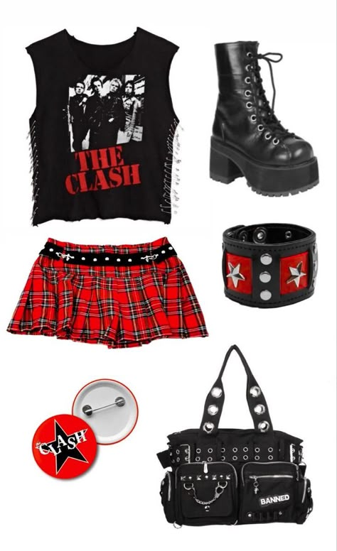 Rockstar Girlfriend, Outfit Layout, Rock Outfits, Future Outfit, Punk Outfits, Swaggy Outfits, Alternative Outfits, Edgy Outfits, 2000s Fashion