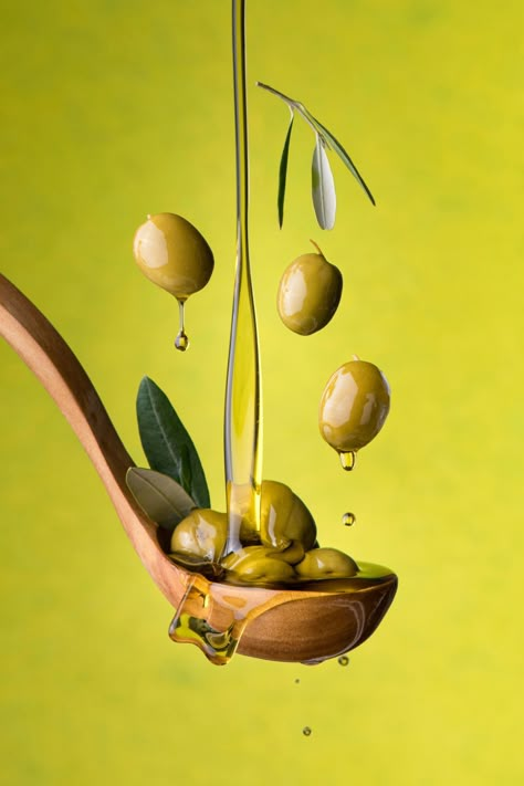 Learn how EVOO is made and how to choose a true and authentic bottle! Earthy Food Photography, Olive Oil Advertising, Olive Oil Product Photography, Oil Food Photography, Olive Oil Aesthetic, Olive Oil Photography, Olive Oil Bottle Design, Oil Photography, Olive Oil Benefits