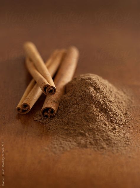 Cinnamon by Daniel Hurst | Stocksy United Food Tiktok, Gorgeous Images, Ginger Smoothie, Cinnamon Color, Ceylon Cinnamon, Cinnamon Girl, Herbs Spices, Morning Drinks, Ginger Recipes