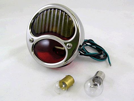 1928 - 1932 Ford Duolamp Model A stainless steel Tail Light for your bobber or chopper Bobber Parts, Future Bike, Custom Motorcycles Harley, Harley Motorcycle, Motorcycle Repair, Motorcycle Frames, 1932 Ford, Cycle Parts, Motorcycle Headlight