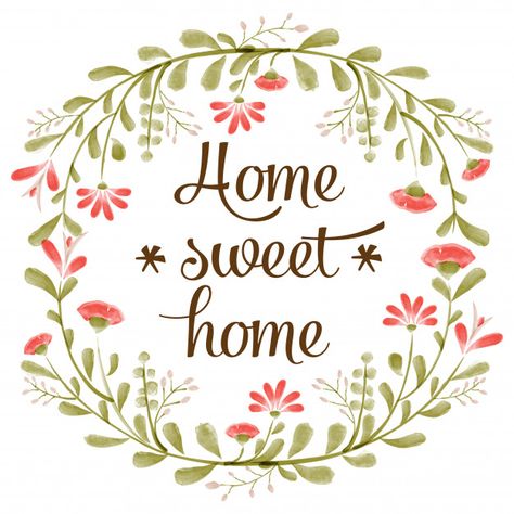 Home sweet home card | Premium Vector #Freepik #vector #background #flower #card #flowers Home Background, Beautiful Horses Photography, Simple Living Room Decor, Vector Quotes, Delicate Watercolor, Flowers Vector, Decoupage Vintage, Watercolor Logo, Shape Crafts