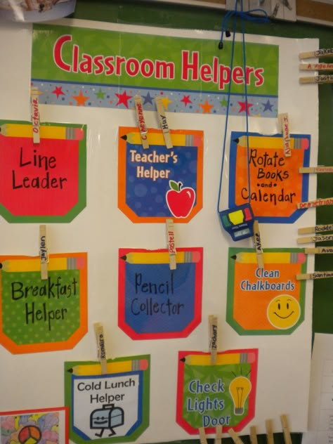 Cute classroom helper idea. Helpers Chart Preschool, Classroom Helpers Chart, Classroom Helper Chart, Preschool Jobs, Helper Chart, Classroom Behavior Chart, Classroom Job Chart, Cute Classroom, Homeroom Teacher