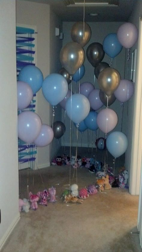 Surprise outside my daughters bedroom door for her birthday Birthday Surprise For Daughter, Birthday Surprises For Kids, Decorating Bedroom Door For Birthday, Birthday Door Decorations Surprise, Birthday Bedroom Door Decorations, Door Birthday Surprise, Bedroom Door Birthday Decorations, Birthday Door Surprise, Kids Birthday Morning Surprise