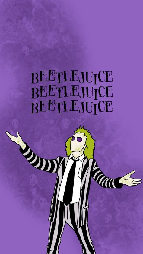 Beetlejuice Quotes Funny, Phone Wallpaper Spooky, Beetlejuice Wallpaper, What Wallpaper, Beetlejuice Party, Musical Wallpaper, Beetlejuice Fan Art, Helloween Wallpaper, Skull Quote