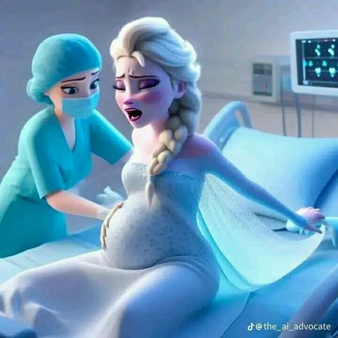 Pregnant Disney Princess, Elsa Pregnant, Disney Pregnant, Barbie Dolls Pregnant, Princess Pregnant, Pregnant Queen, Elsa And Spiderman, Goth Disney, Barbie Doll Set