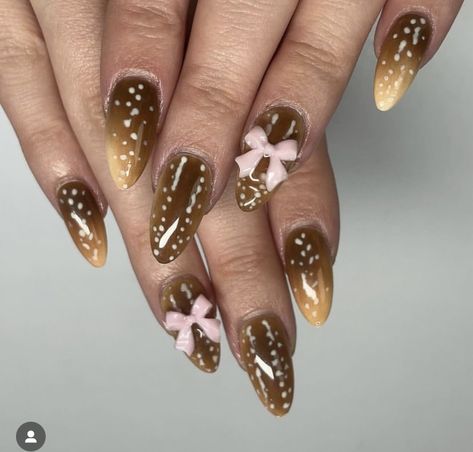 Fawn Nails, Deer Nails, Deer Fawn, Edgy Nails, Doll Parts, Nails Art, Swag Nails, Winter Nails, Pretty Nails