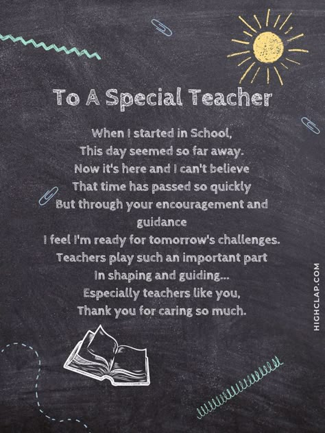 Teacher's Day Poems For Special Teachers Good Bye Message For Teacher, Letter For Teacher Thank You, Poem For My Teacher, Quotes For Teachers Thank You, Thank You Speech For Teachers, Miss You Quotes For Teacher, Thank You Wishes For Teacher, Happy Teachers Day Short Message, Best Line For Teacher