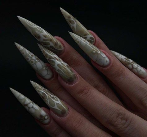 Camouflage Nails, Pastel Palettes, Coffin Nails Matte, Dark Green Nails, Nail Collection, Manicure Nail Designs, Hippie Nails, Punk Nails, Gothic Nails