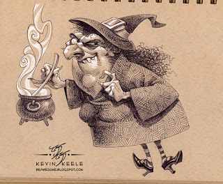 Be Awesome: October Sketchbook October Sketchbook, Witch Cartoon, Stuff To Make, Baba Jaga, Sketch Pencil, Creepy Pictures, Classic Monsters, Halloween Painting, Be Awesome