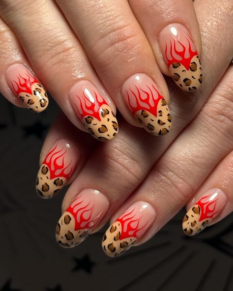 𝗙𝗹𝗮𝗺𝗶𝗻𝗴 𝗛𝗼𝘁 ❤️‍🔥 ____ @nailzbydevshop @nailz_by_dev Use code 👻𝗦𝗽𝗲𝗹𝗹𝗯𝗼𝘂𝗻𝗱👻 9mm liner Bare it all Cocoa puff Oops I did it again Baddest black liner @omyetc Cuticle butter 🧈 Use ✌🏻𝗦𝗣𝗘𝗟𝗟𝗕𝗢𝗨𝗡𝗗✌🏻 to save @glossifyofficial clay naturabuild _____ #leopardprint #leopardprintnails #flamenails #heartfrenchnails #frenchtipnails #nailart #nails #nailzbydev #nailzbydevshop #wearestourbridge #stourbridgenails #gelnailart #biab #glossifynaturabuild #nailitdaily #showscratch #alternativefashion #al... Cuticle Butter, Oops I Did It Again, I Did It Again, Leopard Print Nails, Minimalist Nail Art, Dope Nail Designs, Black Liner, Hot Nails, Minimalist Nails