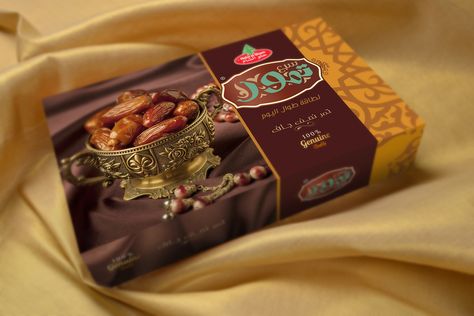 Dates Packaging Design, Unique Dates, Ramadan Dates, Best Packaging Design, Mithai Boxes, Sweet Box Design, Pav Recipe, Chocolate Logo, Eid Food