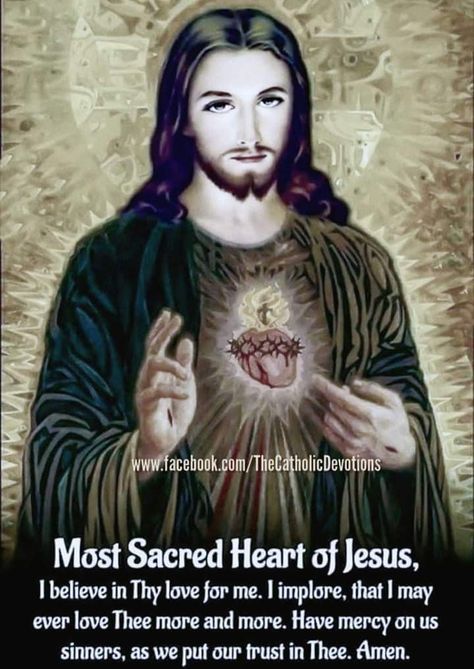 Goodnight Prayer, Most Sacred Heart Of Jesus, Roman Catholic Art, Holy Quotes, Jesus Mary And Joseph, Immaculate Heart, Hello Pretty, Sacred Heart Of Jesus, Jesus Christ Images