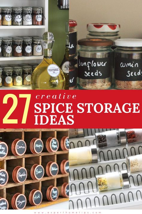 Spice Jar Ideas, Storage Hacks Kitchen, Spice Storage Ideas, Herbs Storage, Diy Spice Jars, Seasoning Mix Recipes, Spice Storage Solutions, Spice Rack Ideas, Spice Cupboard