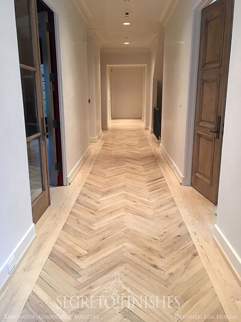 Door... Tale of Four Projects - Segreto - Floors by Custom Floors Unlimited Screen Door Diy, Herringbone Flooring, Wood Floor Design, Hallway Flooring, Flooring Design, Door Diy, Herringbone Floor, Sun Light, Parquet Flooring