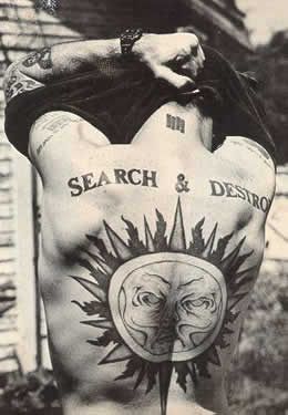 Henri, back Henry Rollins, Black And White, Tattoos, White, Black