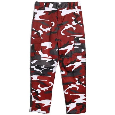 Rothco Camo Tactical Bdu Cargo Pant (£34) ❤ liked on Polyvore featuring pants, cargo pants, red trousers, camoflage pants, rothco and camoflauge cargo pants Red Camo Pants, Camo Print Pants, Red Camouflage, Red Trousers, Red Camo, Camouflage Pants, Camo Pants, Red Pants, Twill Pants