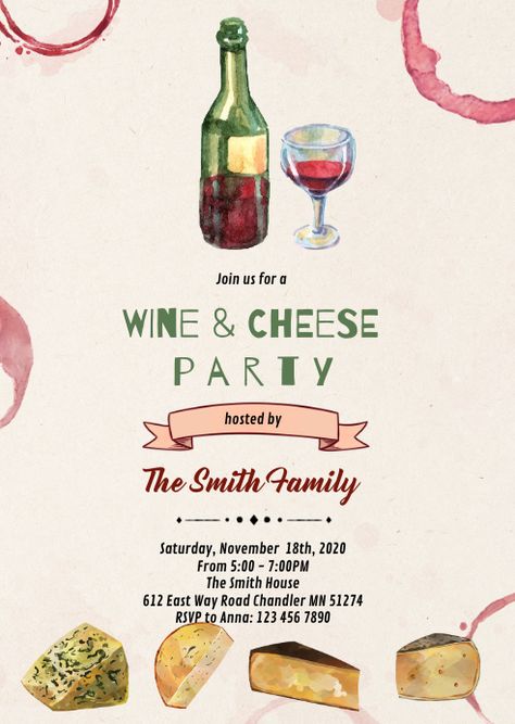 840+ wine cheese tasting Customizable Design Templates | PosterMyWall Wine Party Invitations, Cheese Festival, Cheese And Wine Party, Cheese And Wine, Wine And Cheese Party, Party Flyers, Graphic Design Photo, Cheese Party, Cute Date Ideas