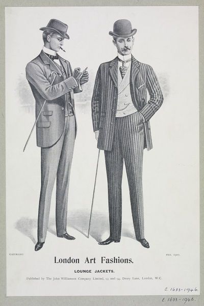 Lounge suits- Fashion plate ca. 1900. Male Edwardian Fashion, 1900s Suit, Edwardian Fashion Male, 1900s Fashion Men, 1890s Fashion Male, Victorian Fashion Male, 1890s Mens Fashion, Edwardian Mens Fashion, Fairy Types