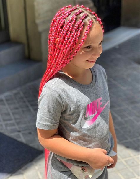 https://pin.it/5HGruQU5G Girls Braided Hairstyles Kids, Pink Hair Extensions, Pink Braids, New Braided Hairstyles, Latest Hair Braids, Toddler Braided Hairstyles, Hair Braid Patterns, Toddler Braids, Easy Braided Hairstyles