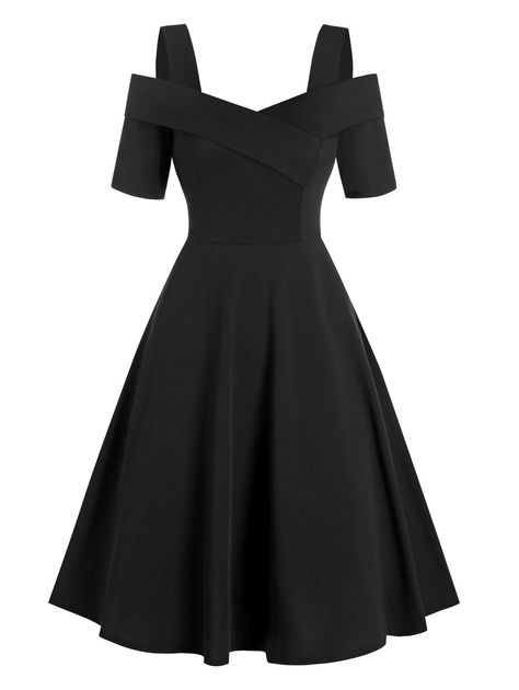 Cold Shoulder Asymmetric High Waist Dress #Ad , #Sponsored, #Asymmetric, #Shoulder, #Cold, #Dress, #Waist Alt Dresses, Mha Clothes, Outfits Azul, Cheap Black Dress, Ombre Maxi Dress, High Low Midi Dress, Handkerchief Dress, Cheap Dresses Online, Womens Clothing Online