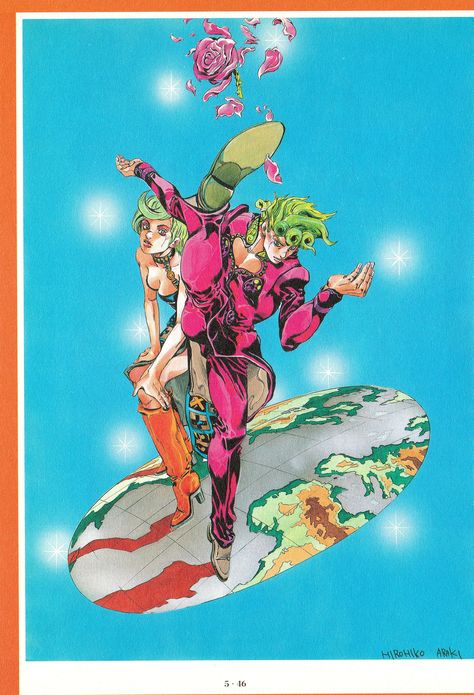 HIROHIKO ARAKI WORKS | JoJo's Bizarre Wiki | Fandom Jojo Parts, Adventure Art, Jojo's Bizarre Adventure Anime, Arte Cyberpunk, Jojo Anime, Anime Wall Art, Manga Covers, Jojo Bizzare Adventure, Jojo Bizarre