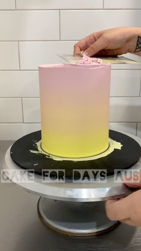 Cake for Days Melbourne on Instagram: “// This video gives you an idea of how I do my ombré buttercream. // When decorating cakes, everything we do is all about less wastage and…” Ombre Cake Ideas, Cake Cream, Ombre Cake, Decorating Cakes, Cake Ideas, Butter Cream, Cake Decorating, Melbourne, Cream