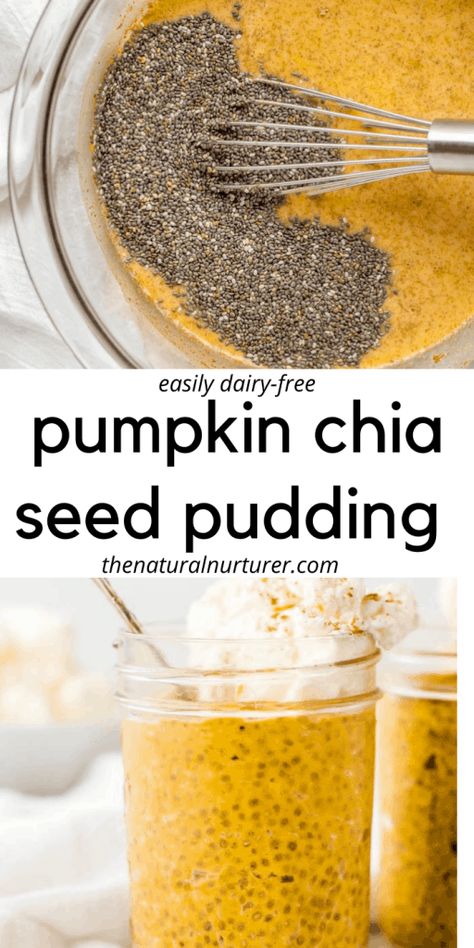 Pumpkin Chia Seed Pudding, Handmade Christmas Cards Ideas, Pumpkin Pie Chia Pudding, Pumpkin Chia Pudding, Healthy Fall Desserts, Chia Pudding Recipes Healthy, Dairy Free Pumpkin, Chia Recipe, Chia Seed Recipes