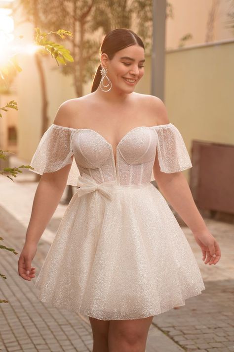 Plus Size Wedding Dresses Short, Plus Size Elopement Dress, Plus Size Wedding Dress Short, Graduation Dress Plus Size, Reception Dress Short, Vegas Wedding Dress, White Plus Size Dresses, Plus Size Short Dresses, Wedding Dresses Short