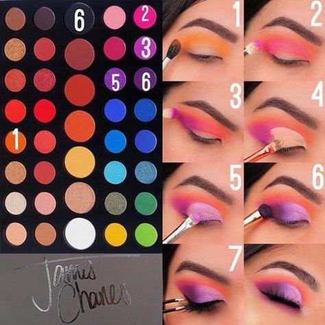 Teknik Makeup, James Charles Palette, How To Use Makeup, Make Up Designs, Neutral Eye Makeup, Makeup Morphe, Eye Makeup Cosmetics, Makeup Pictorial, Makeup Tutorial Eyeshadow